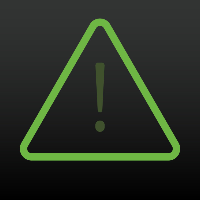 Green caution