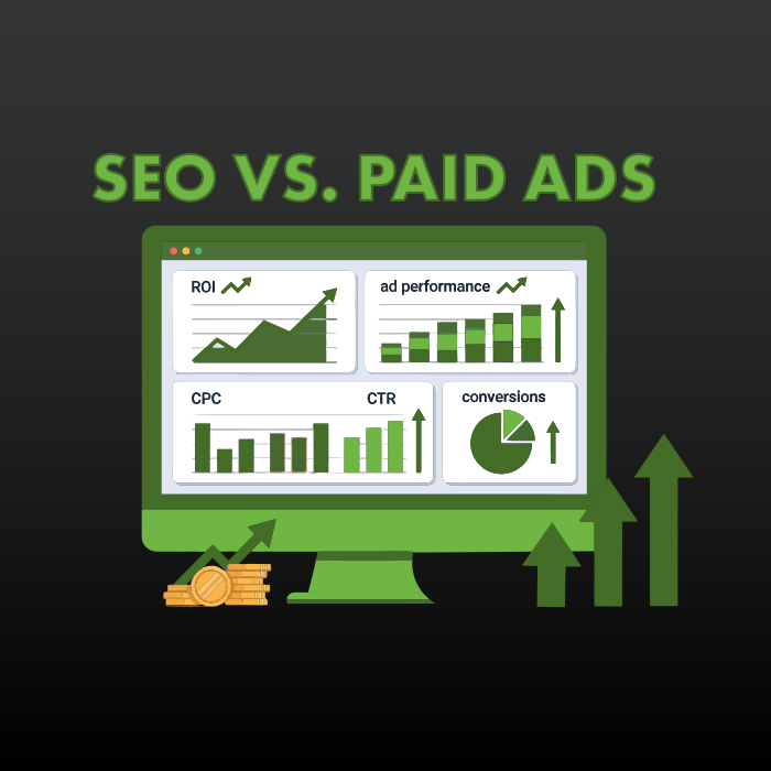 SEO and PPC metric graphs