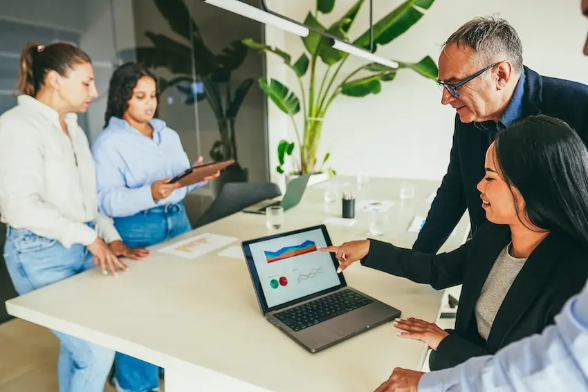 Conversion coaching while reviewing call monitoring data, and intake performance metrics with a law firm team