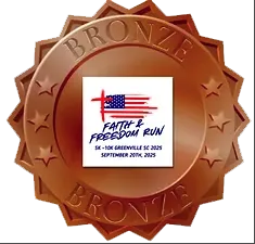 Bronze Sponsor Badge Faith and Freedom Run